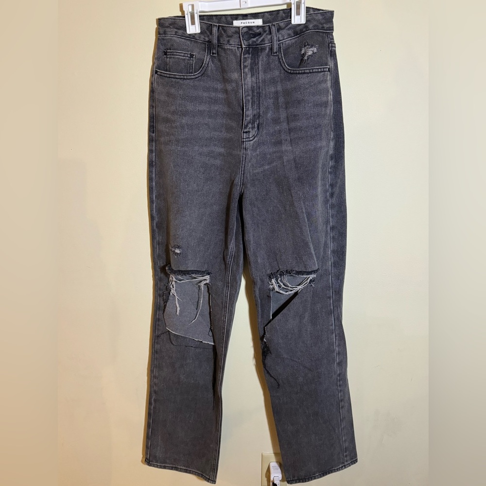 Black ripped pacsun boyfriend jeans